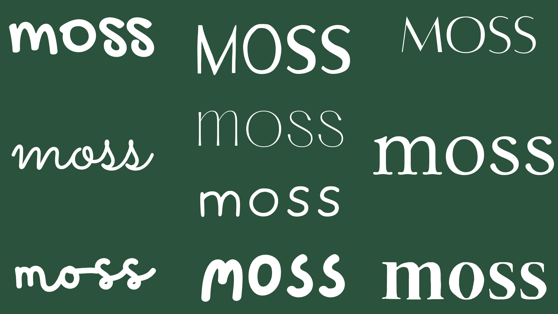 Existing fonts found with Google fonts
