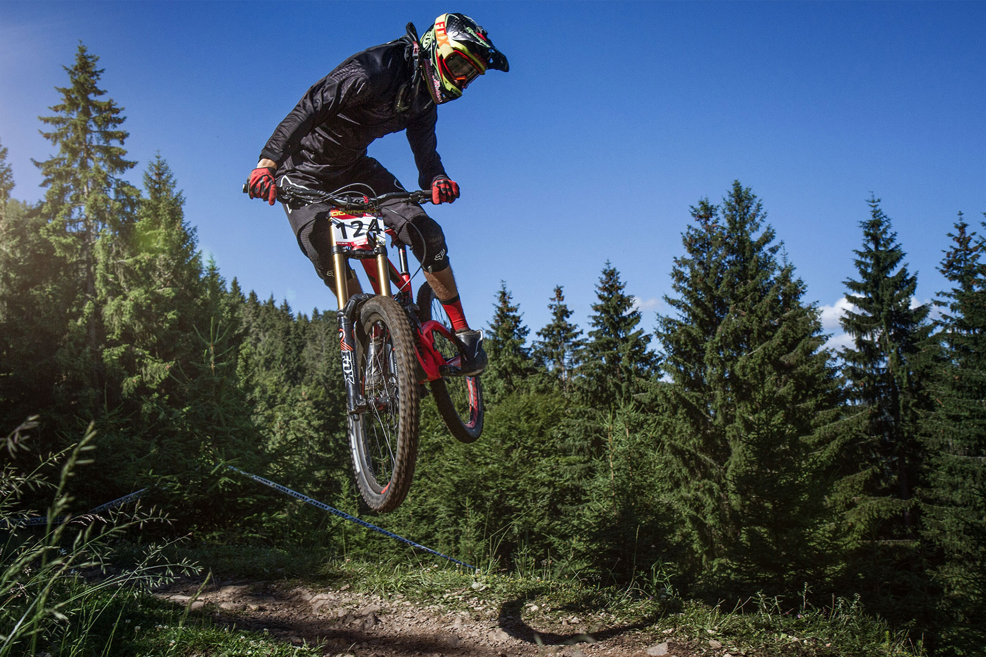 Sport Fotoshooting Mountainbike Downhill