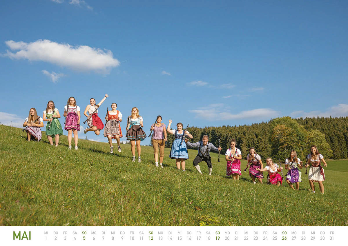 Registerbild Kalender Stadtkapelle Vöhrenbach