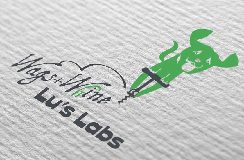 Another view of special event logo for a dog rescue organization