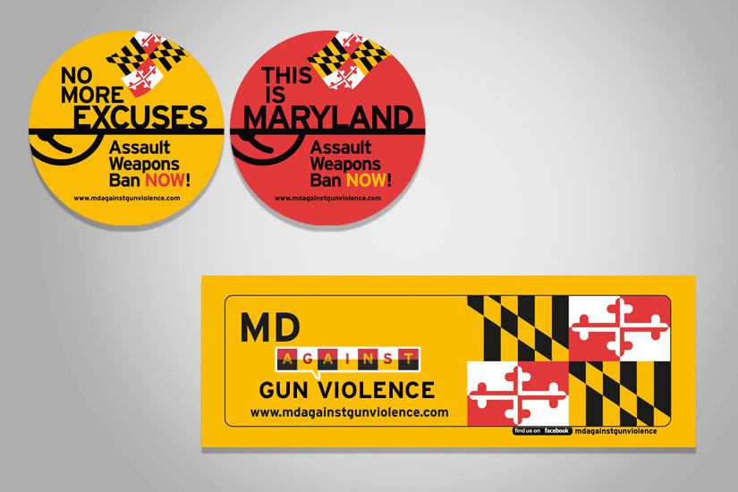 Grassroots initiative buttons and bookmark