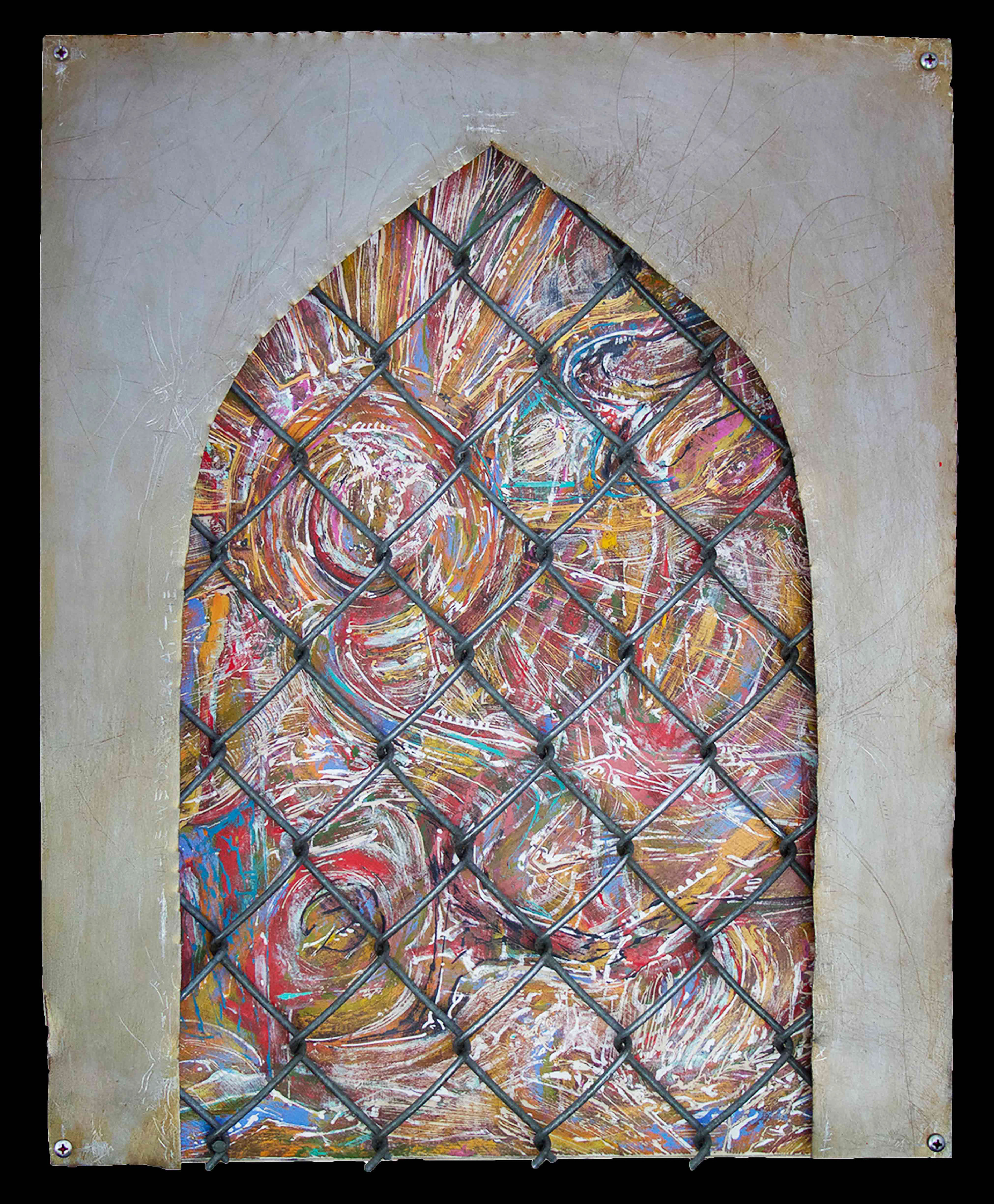 Shadowbanned. 16" x 20" 2020
