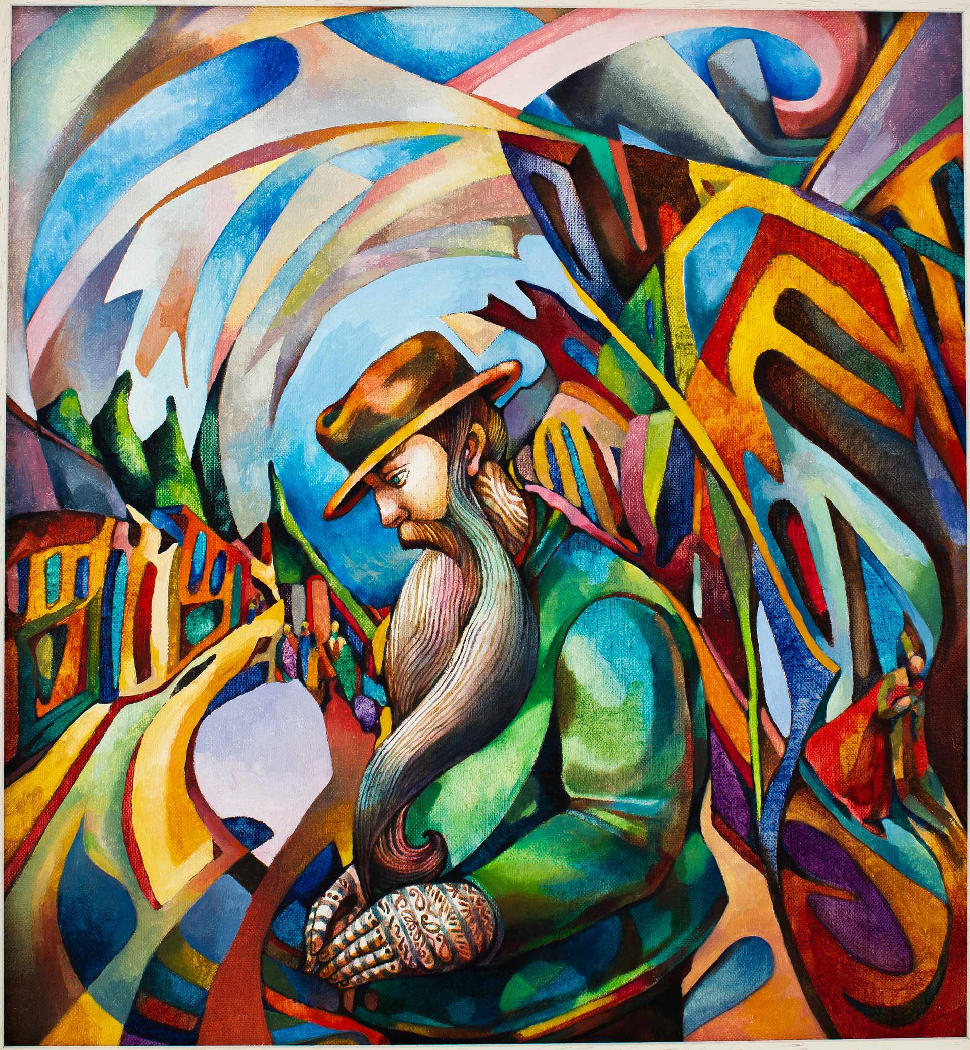 A Man with Tattoos on his Hands