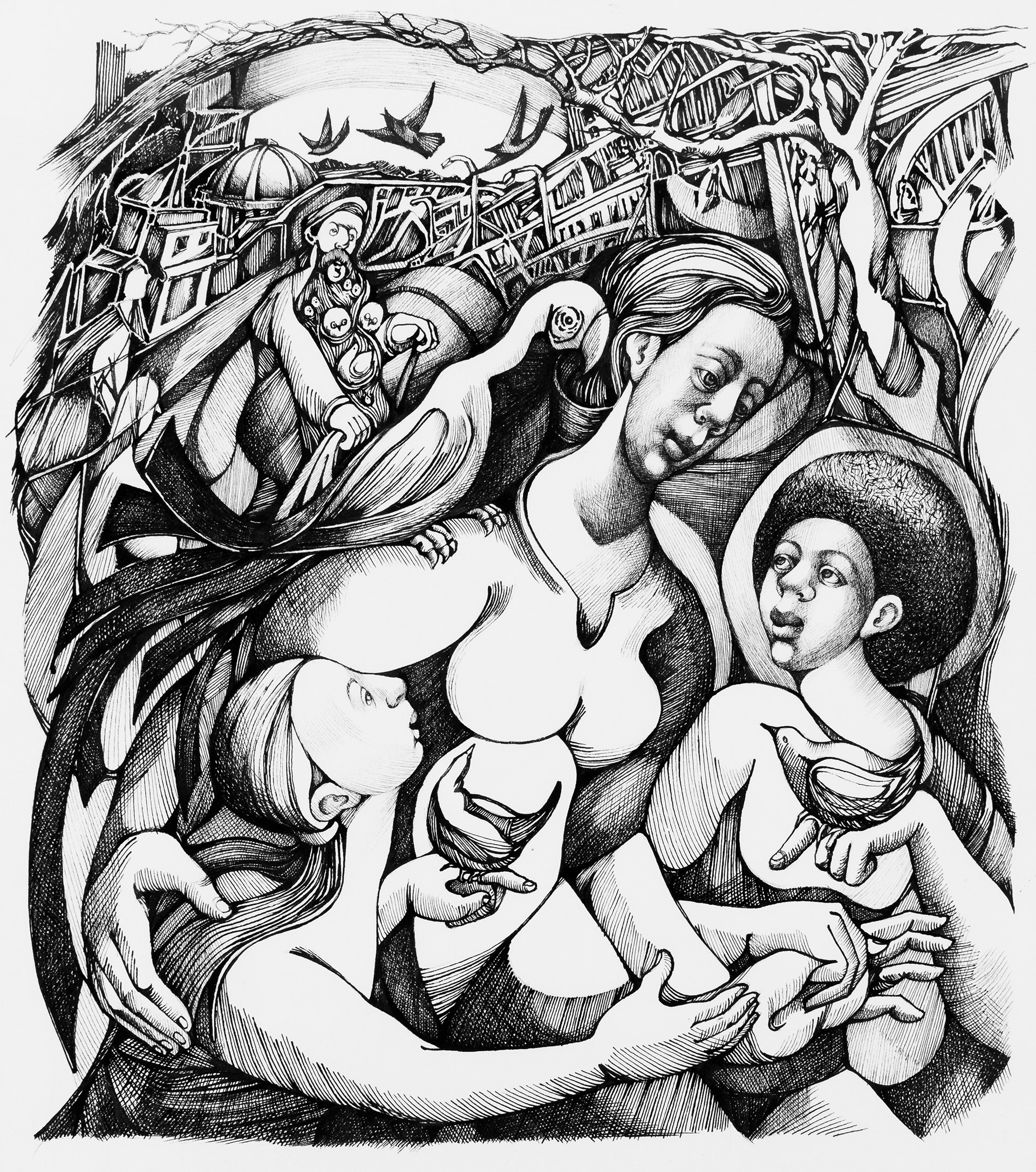 A Parrot on her Shoulder (And other birds)