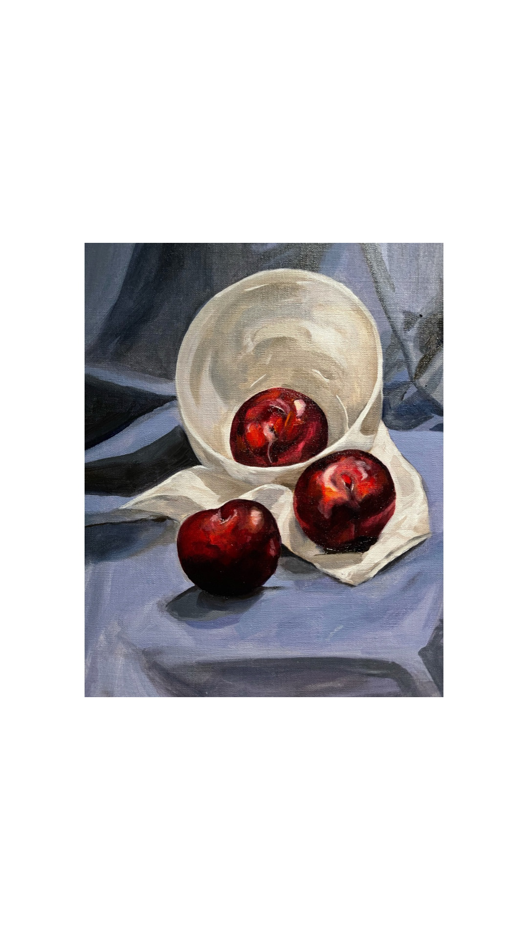 "Night Class", 2021, oil on linen board.