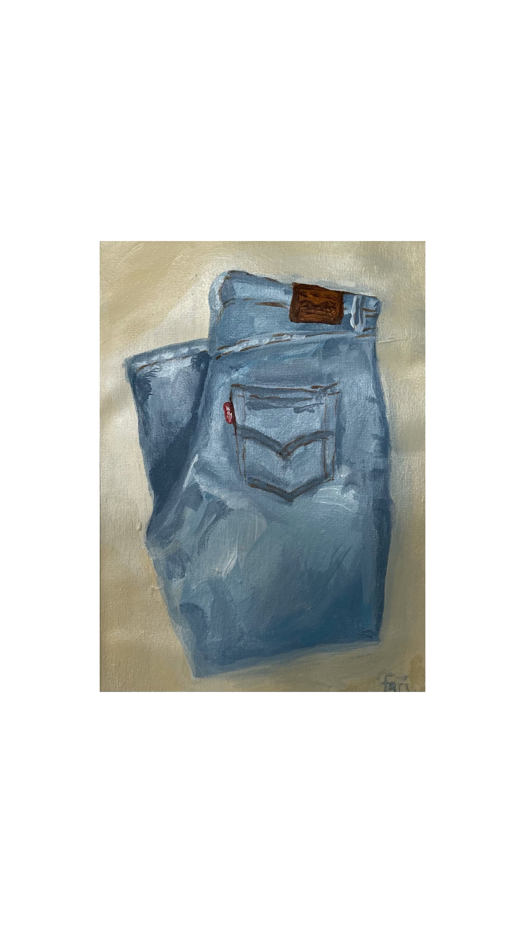 "Blue Blood", 2021, acrylic on canvas roll.