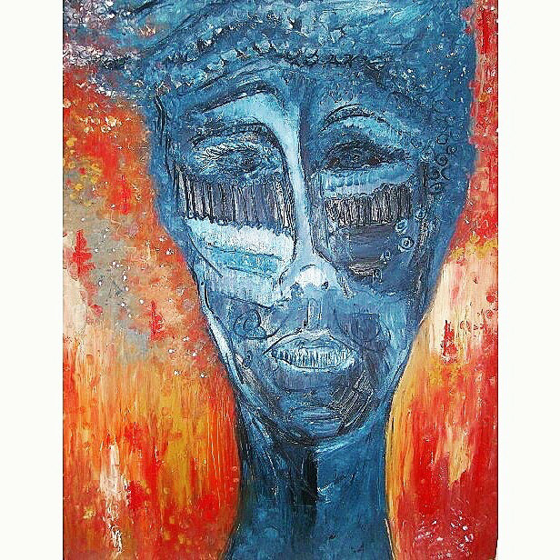 "Little Boy Blue" Oil on Paper 22x28"