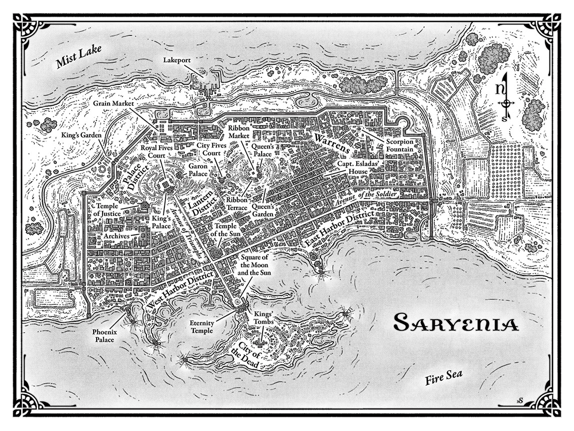 Saryenia Map from Court of Fives