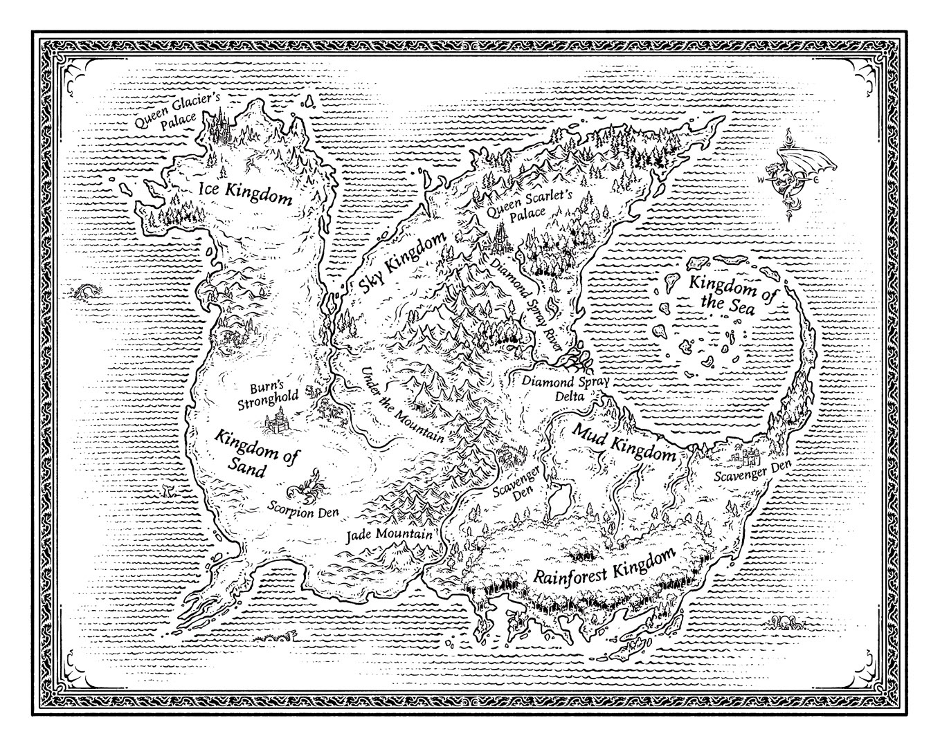 Wings of Fire Map