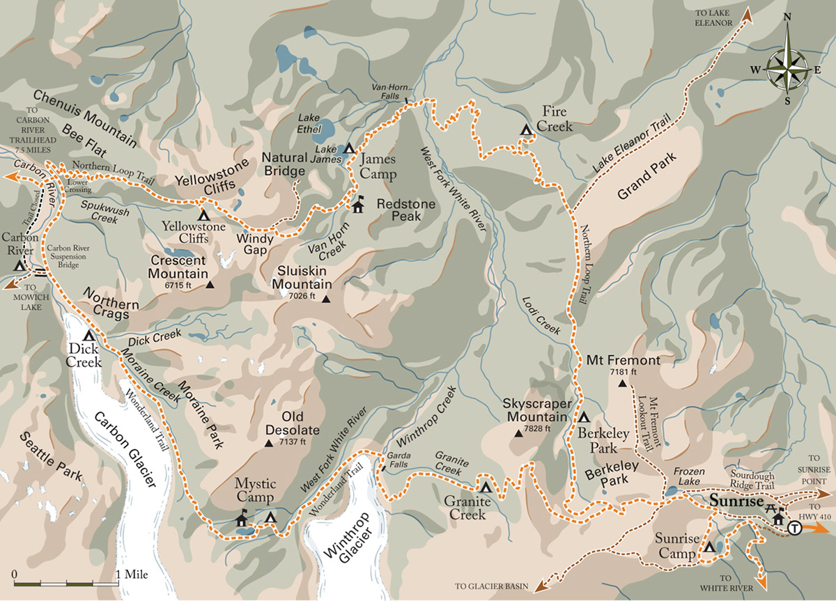 Northern Loop Trail Map