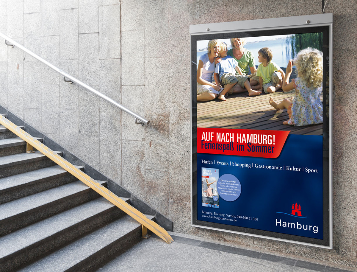 Hamburg Tourismus // Auf nach Hamburg Plakat