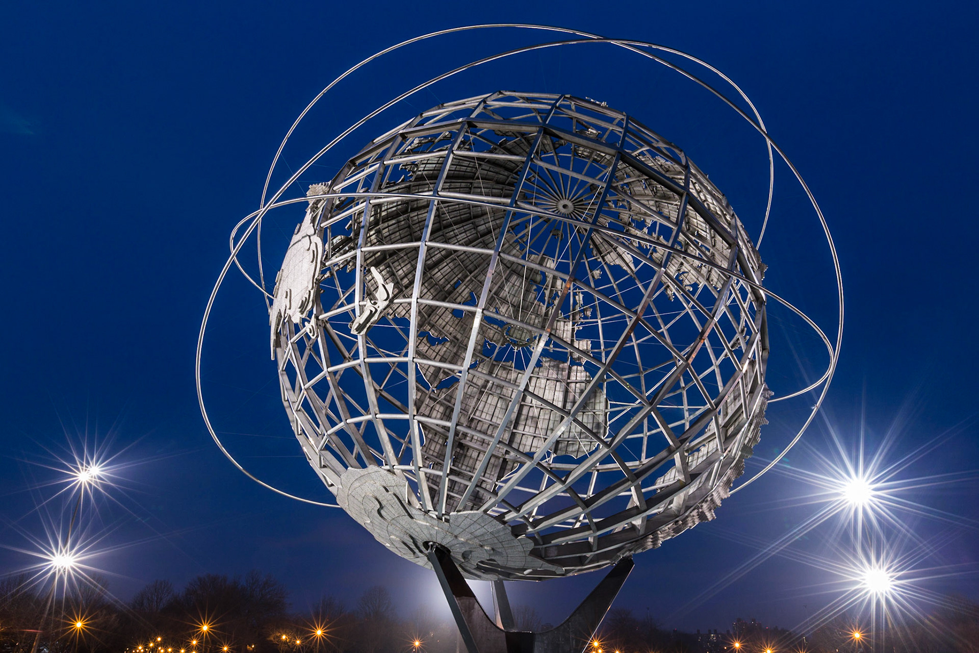 The "Unisphere" built for the 1964/65 World's Fair in Flushing Meadows / Corona Park