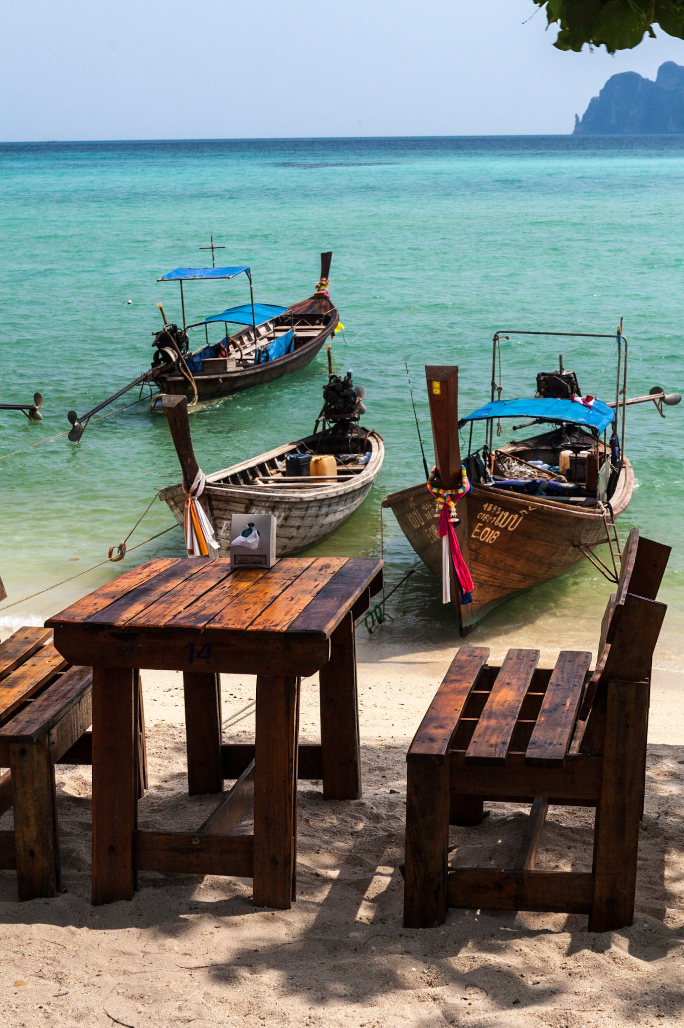 At Ton Sai Beach on Koh Phi Phi Island