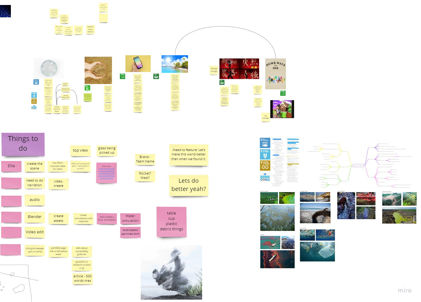 Brainstorming different ideas
