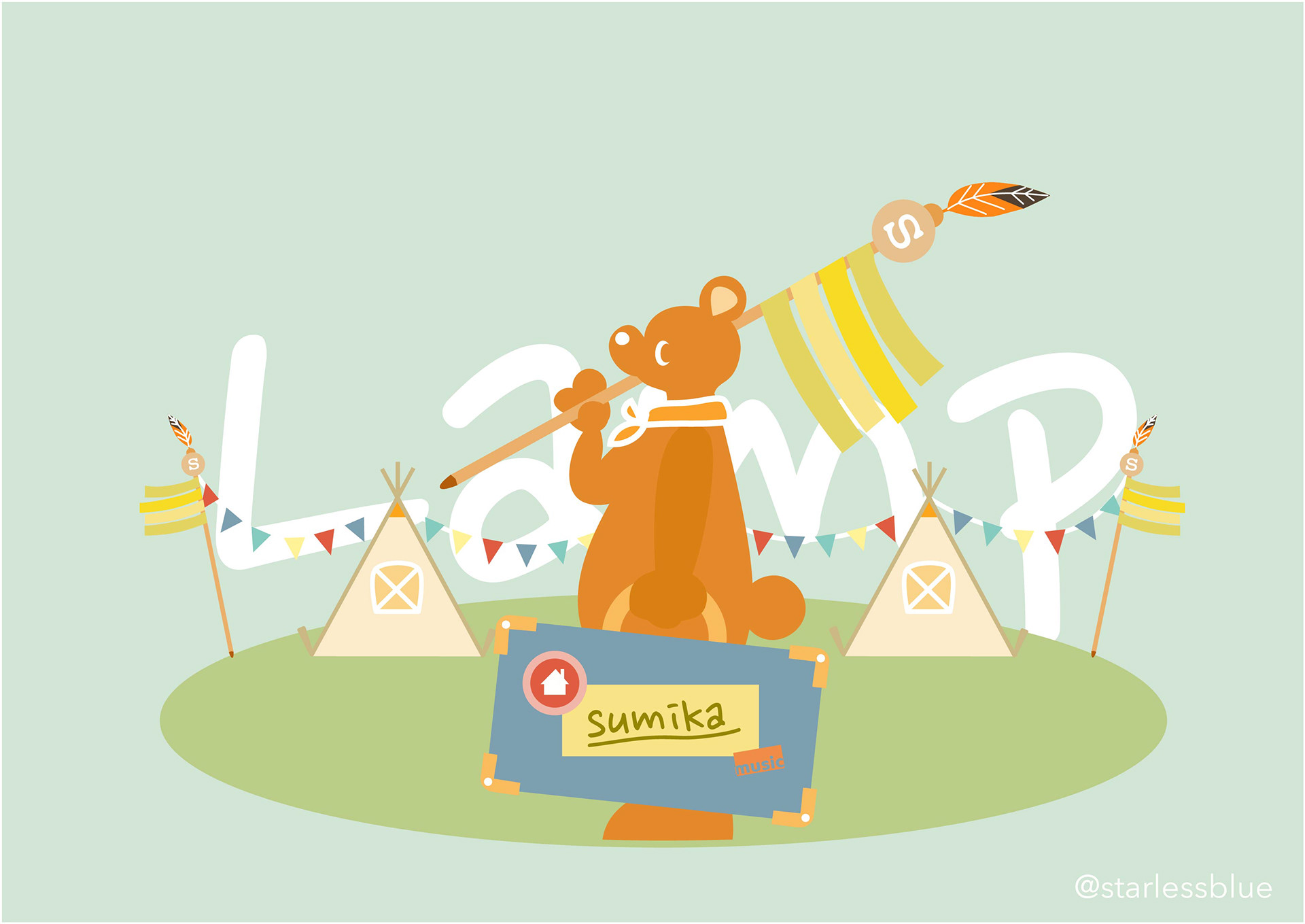 LAMP MV inspired drawn on illustrator