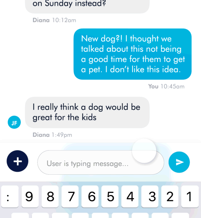 Smart Messaging and document to share with a Judge.