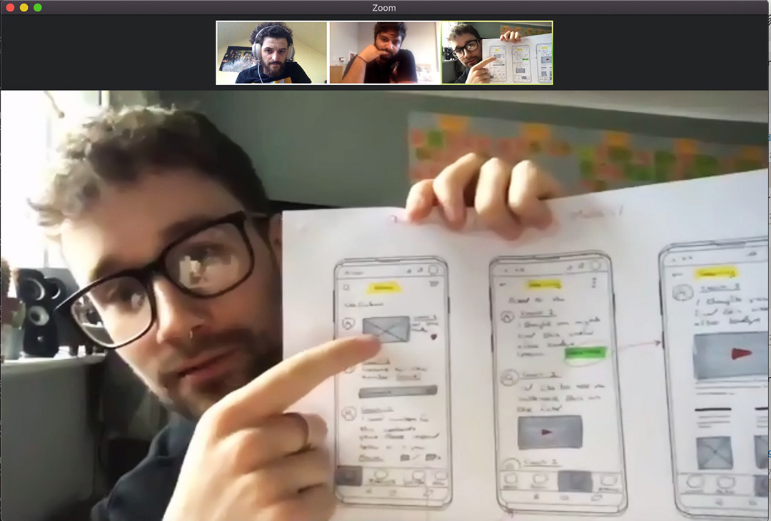 Feedback session over Zoom