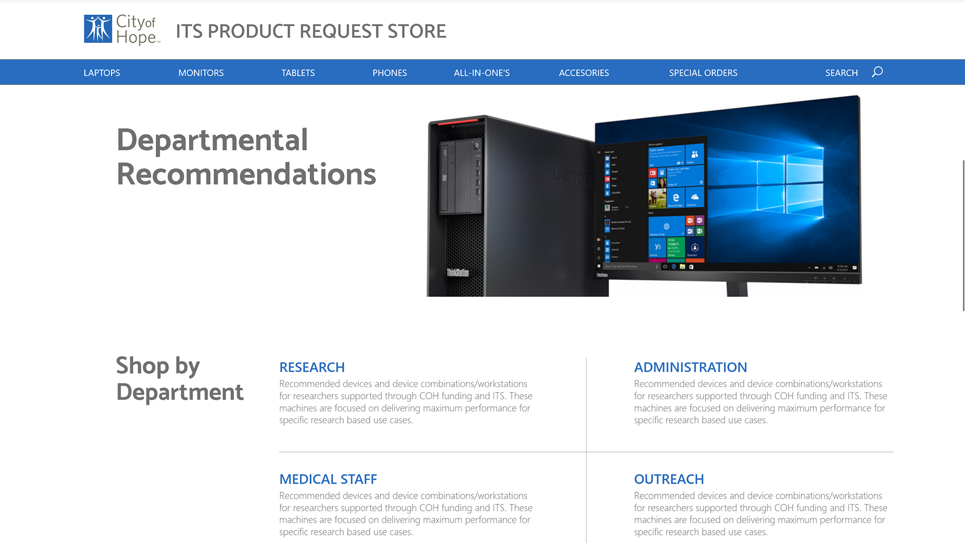Department Recommendations