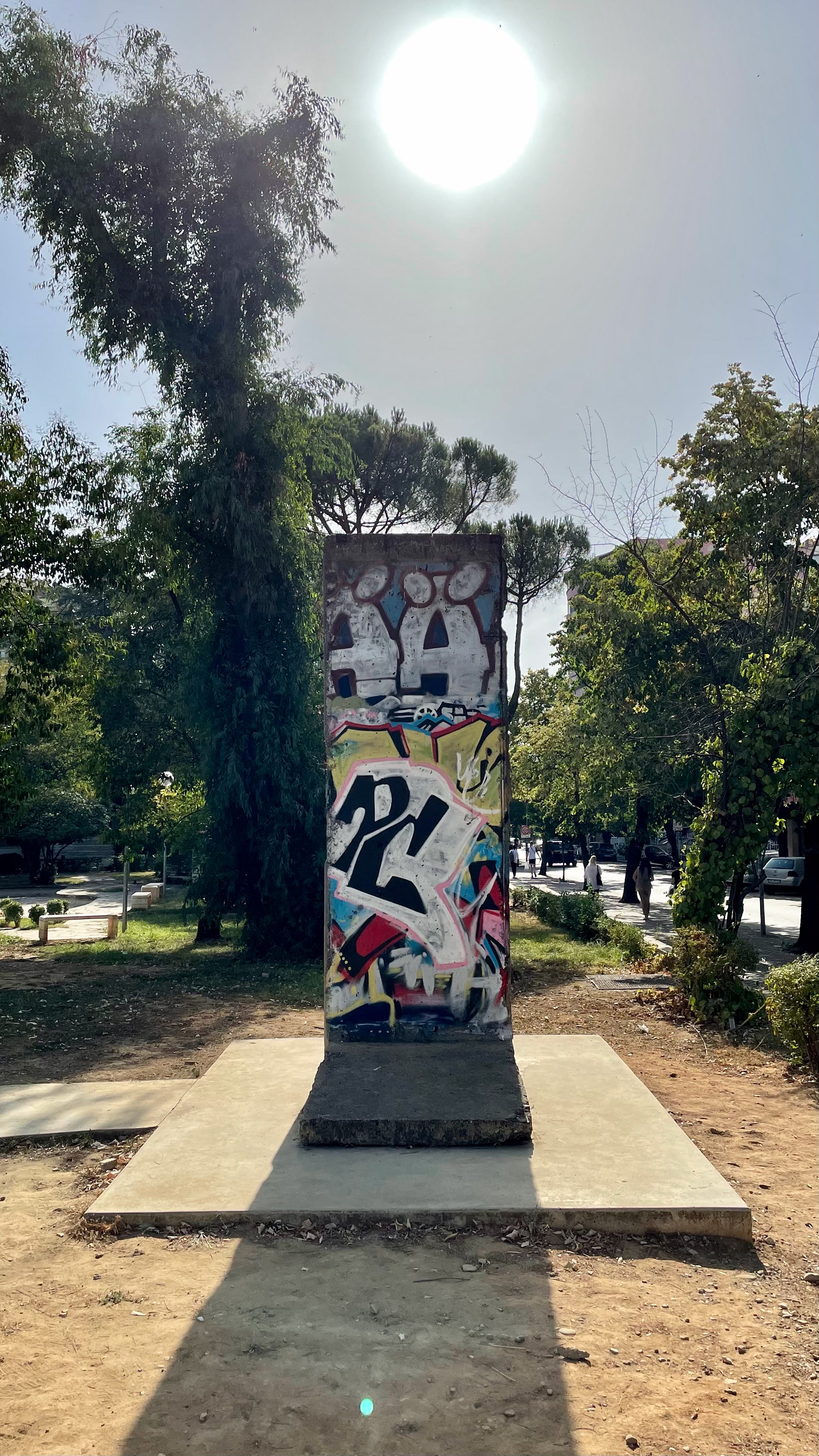 Postbllok, a segment of the Berlin Wall