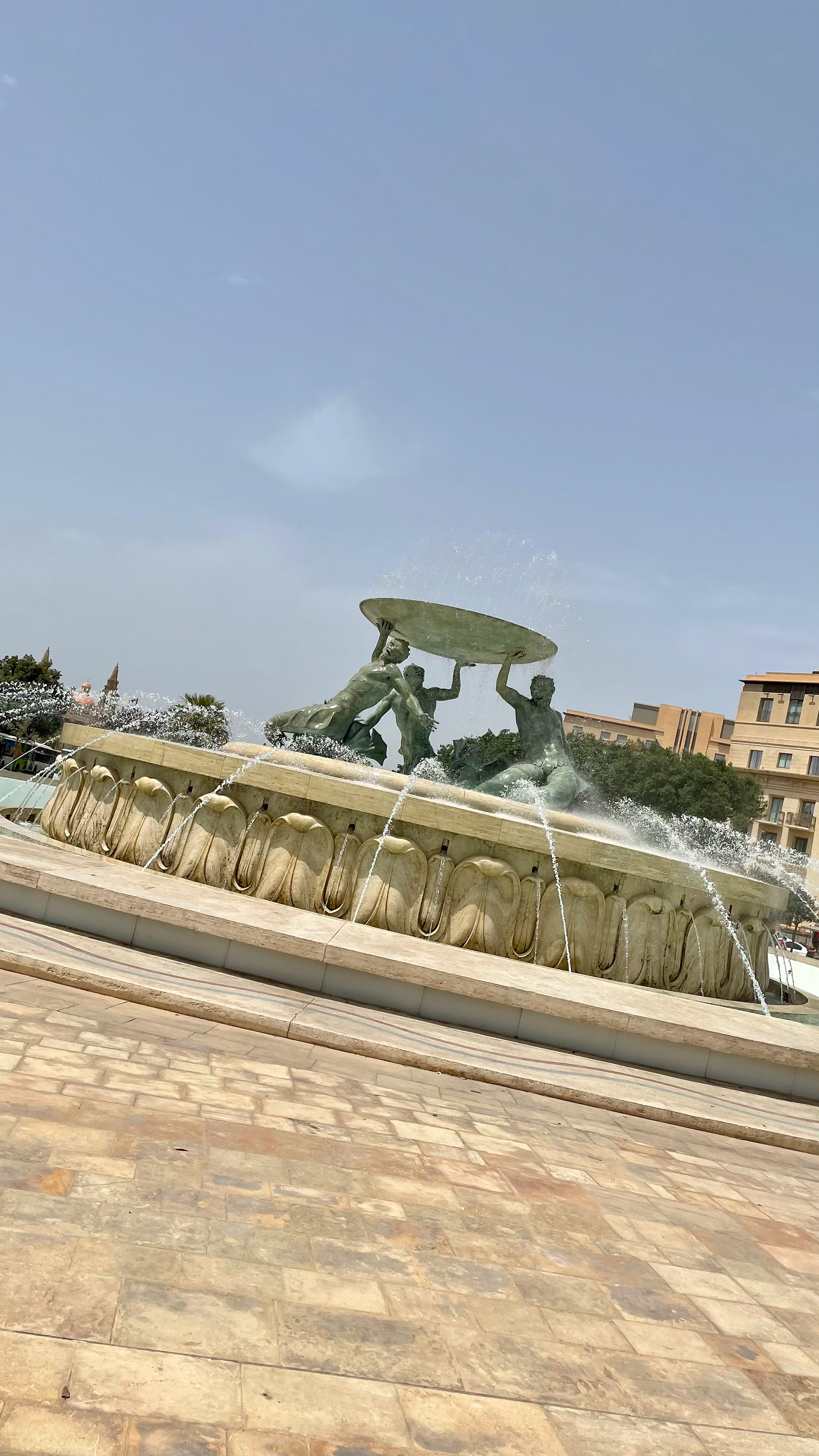Triton Fountain just outside the city’s main gate