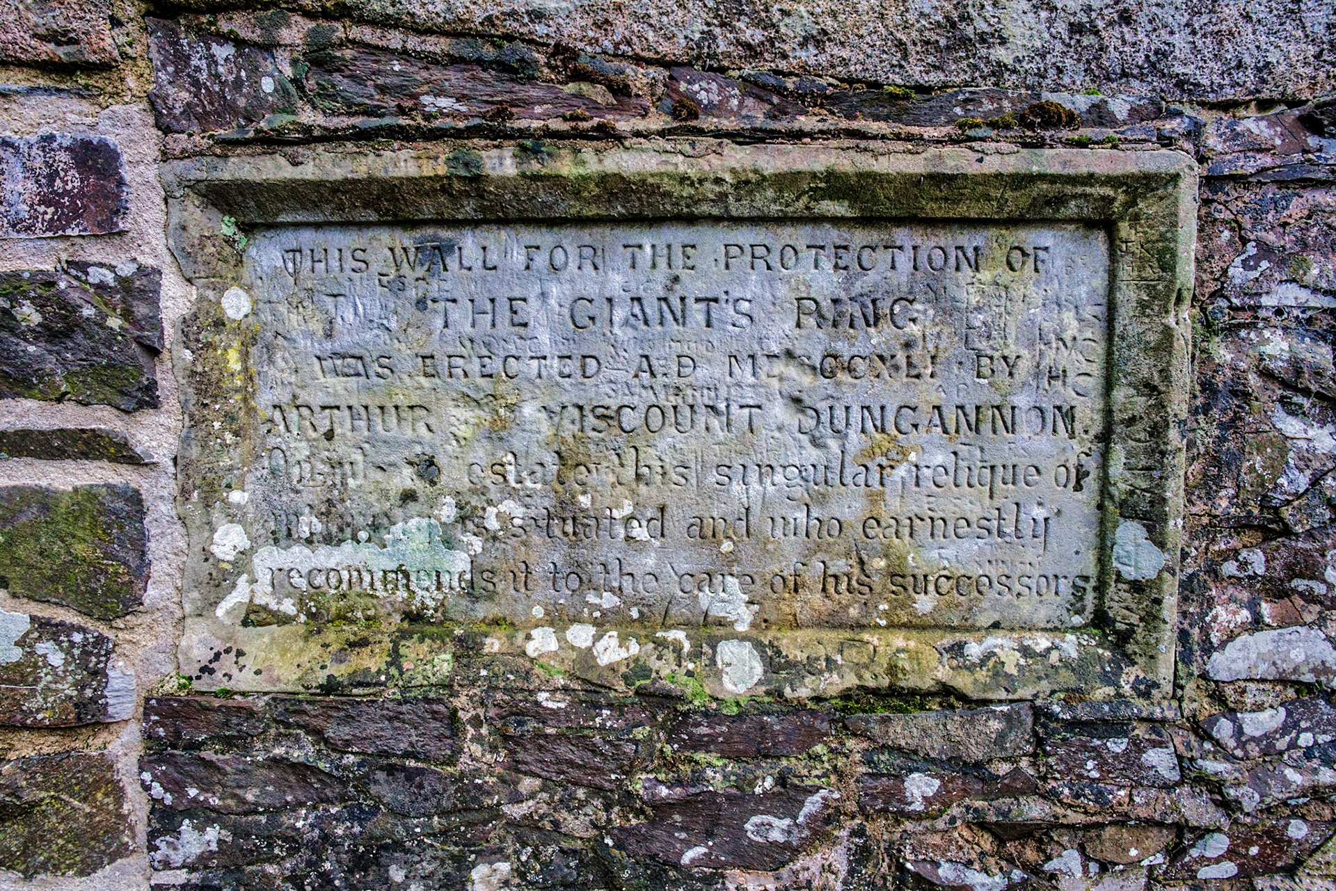Inscription on the wall at the Giants Ring. I started to read about this today to understand more about it. Built in 2700BC the Ring has been here for a very long time. Shall share more in future photos