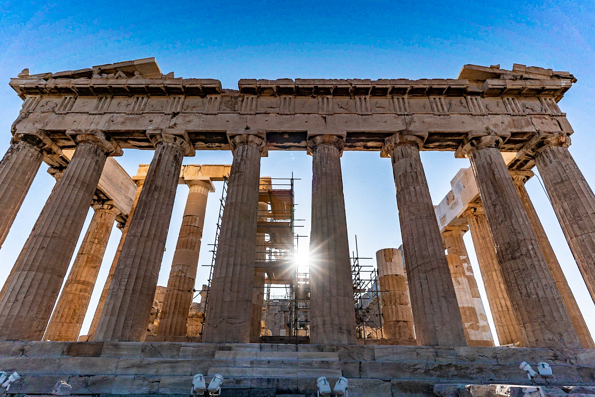 On top of the Acropolis