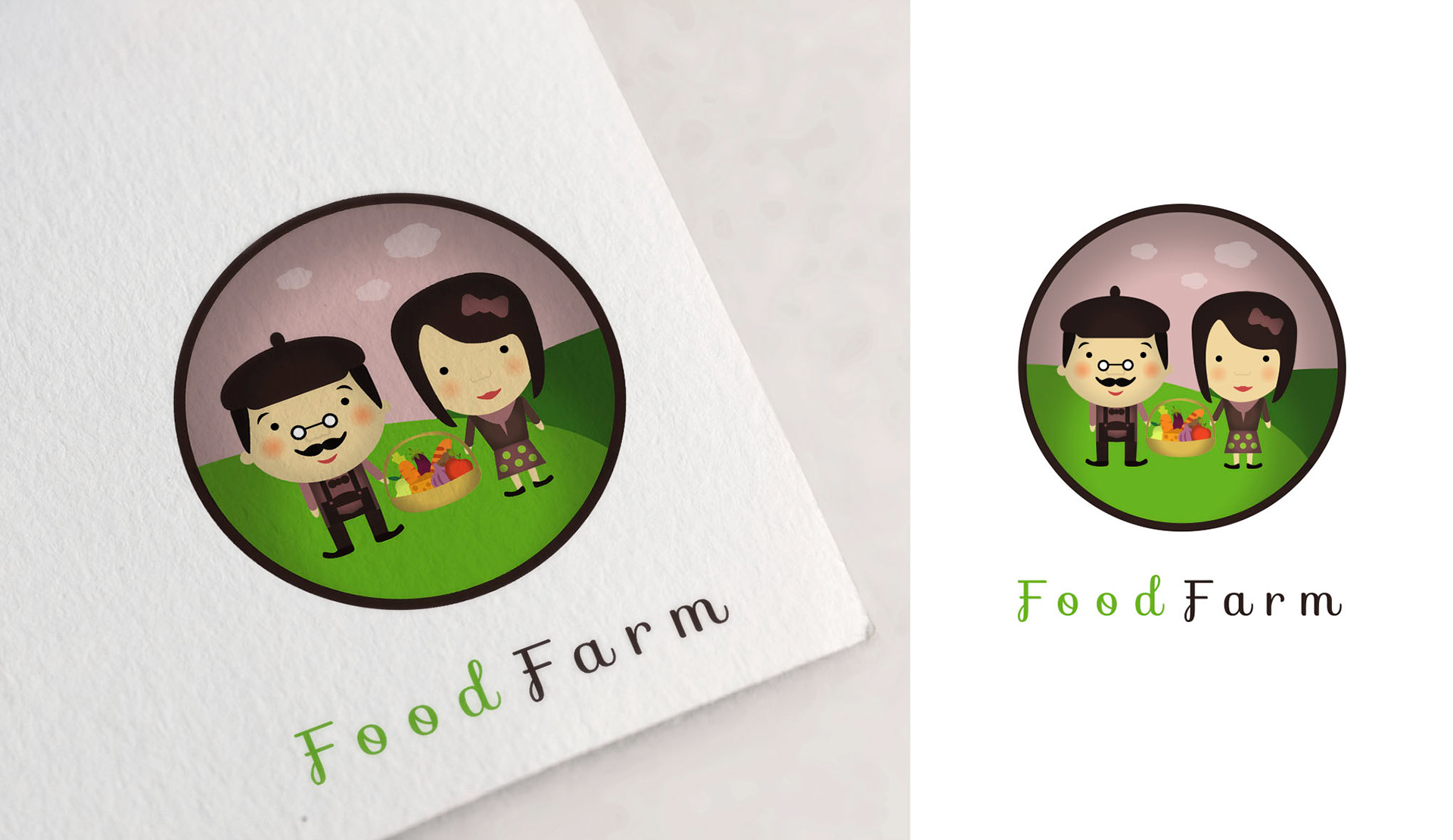 Propozycja logotypu zaprojektowanego dla firmy Food Farm