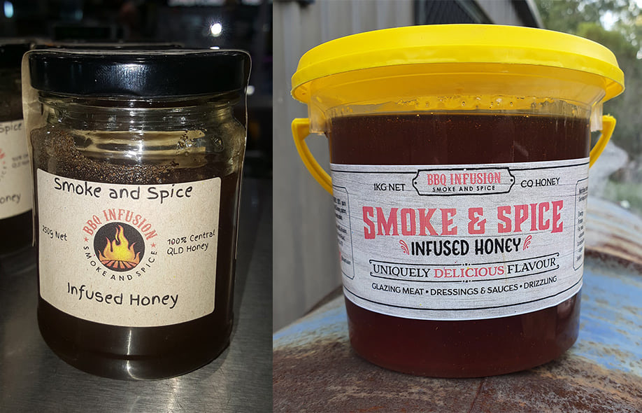 BBQ Infusions Smoked Honey Label Redesign