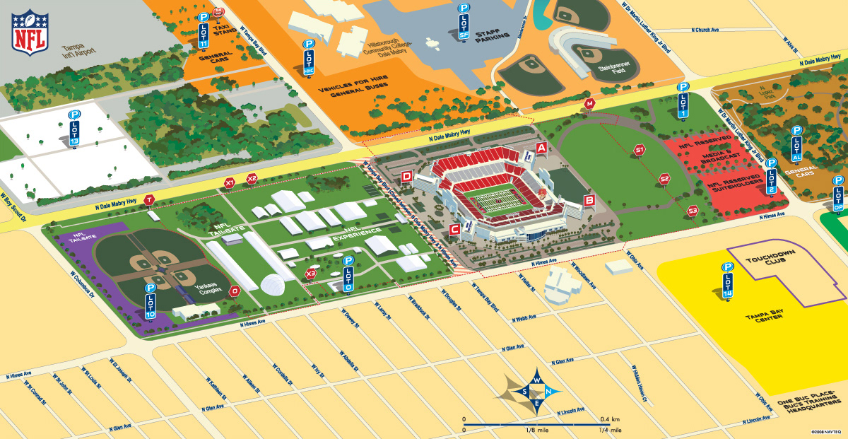 Super Bowl XLVII: NFL Experience Map and Attractions - Canal