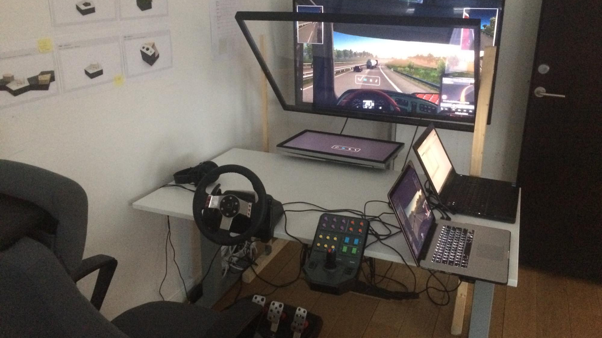 HUD Simulator Test Setup