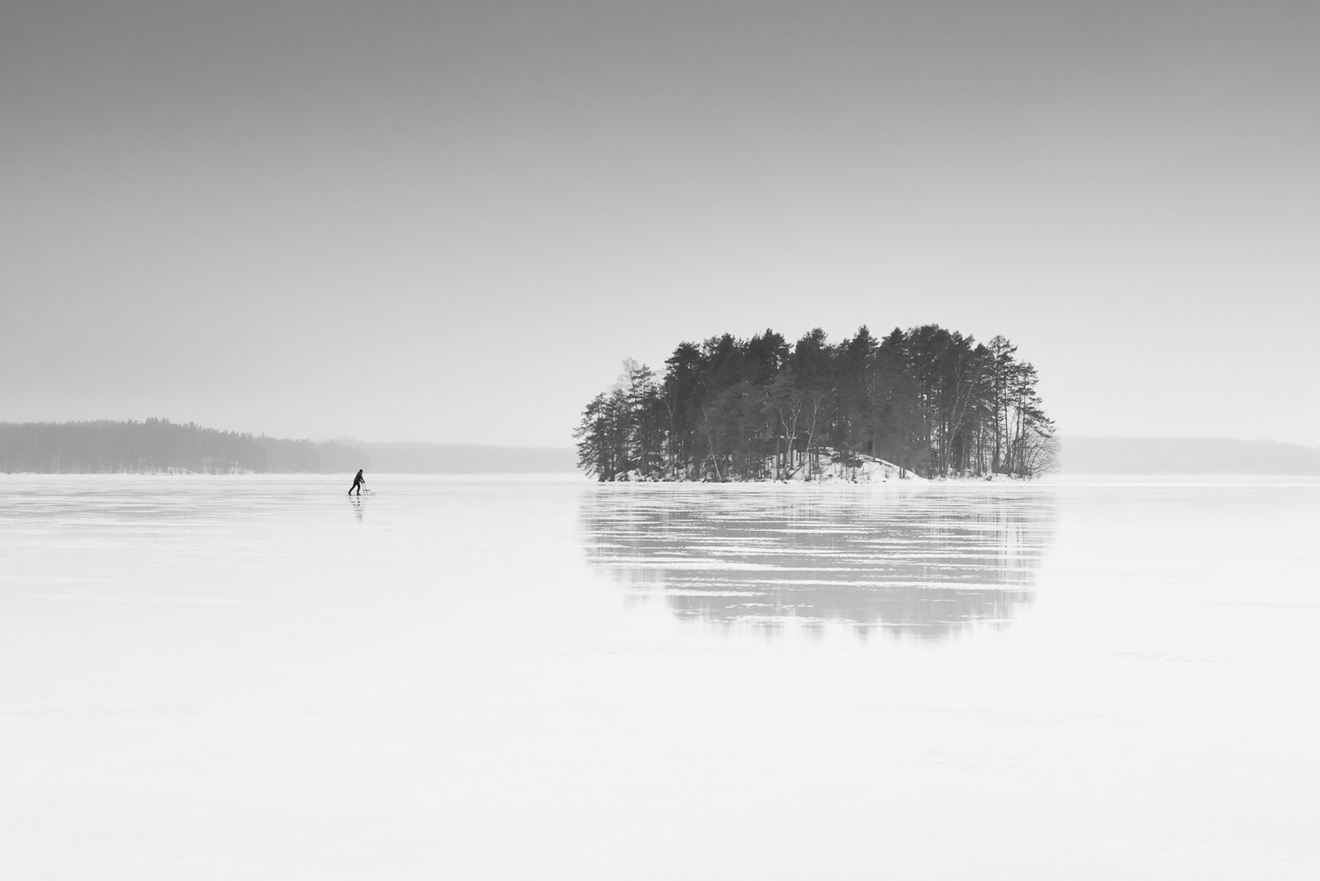 Black and white minimal photography