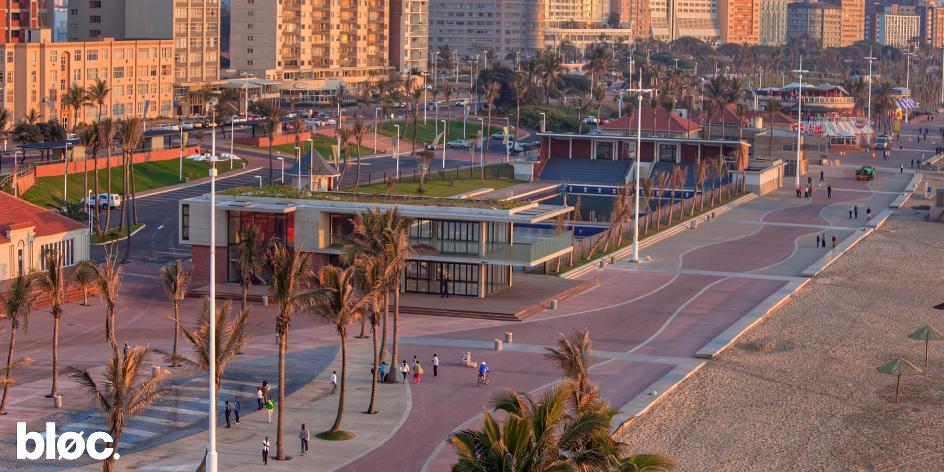 Double storey modern building on Durban's Beachfront promenade