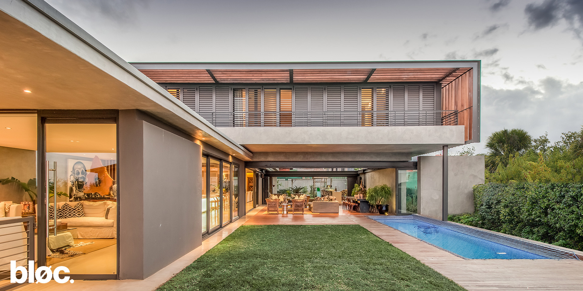 Modern double storey home with outdoor entertainment area & pool