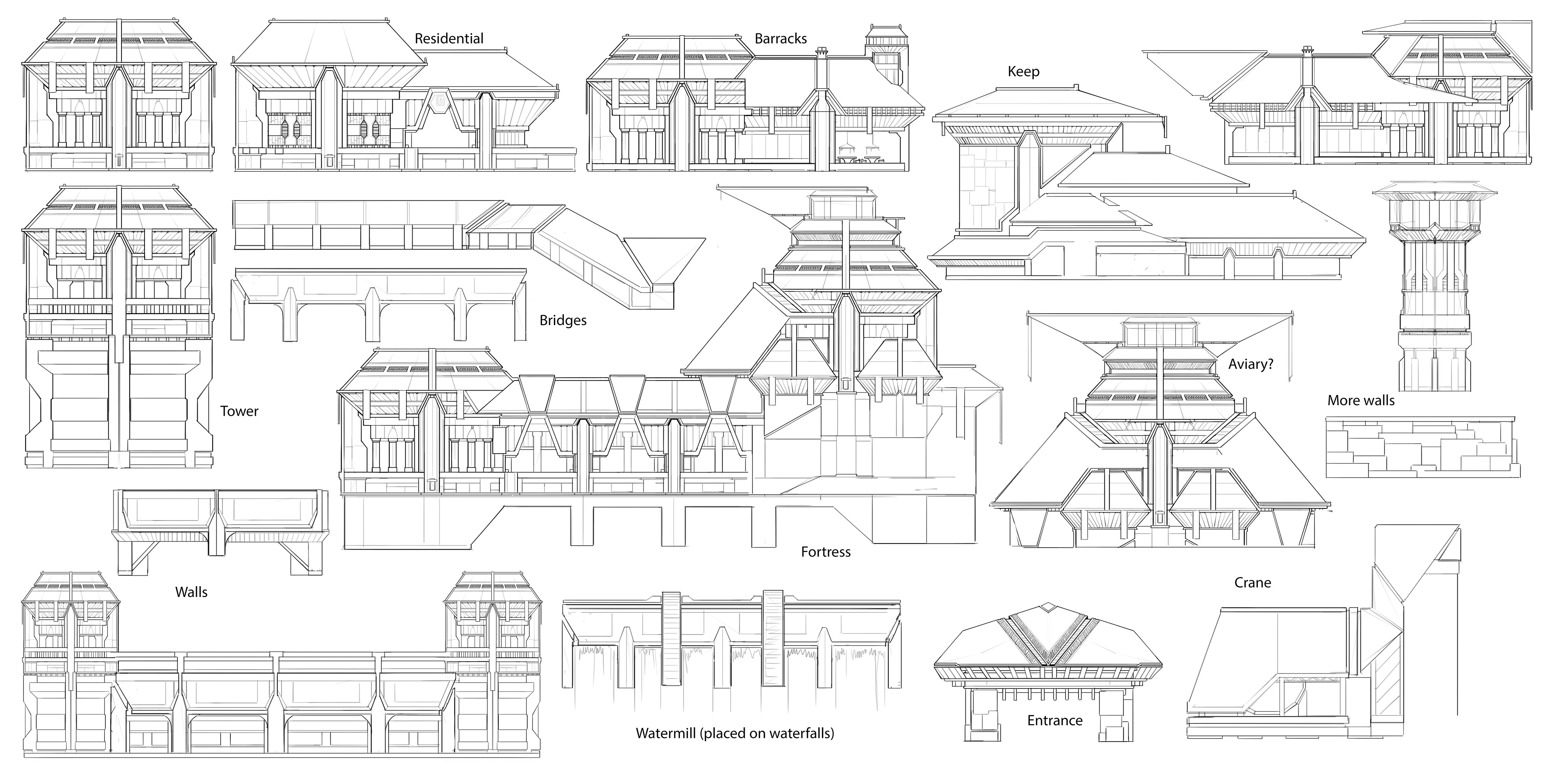 Architecture sketches 2