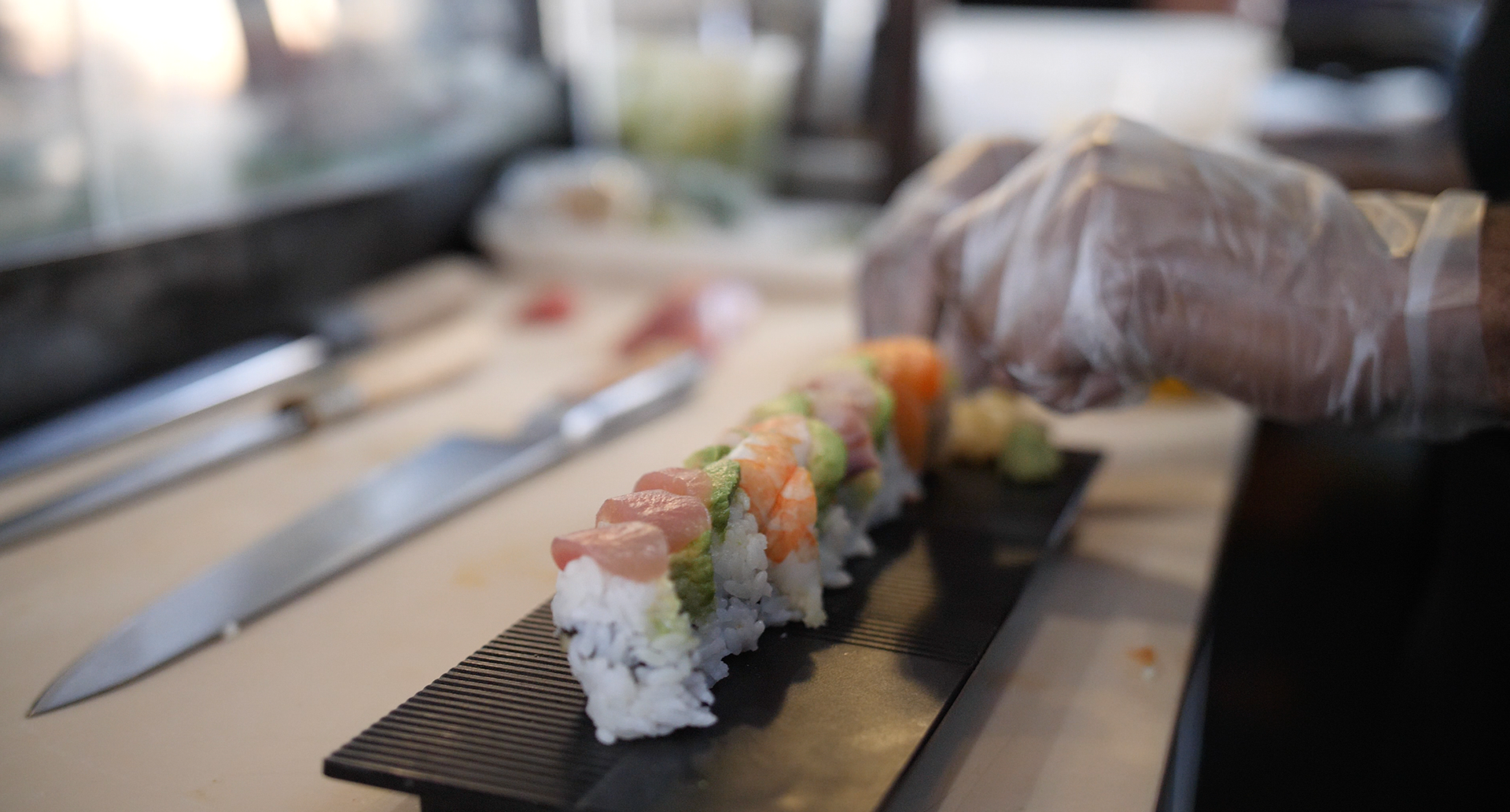 One of the interviews covers the journey and art of a local African-American Sushi Chef.