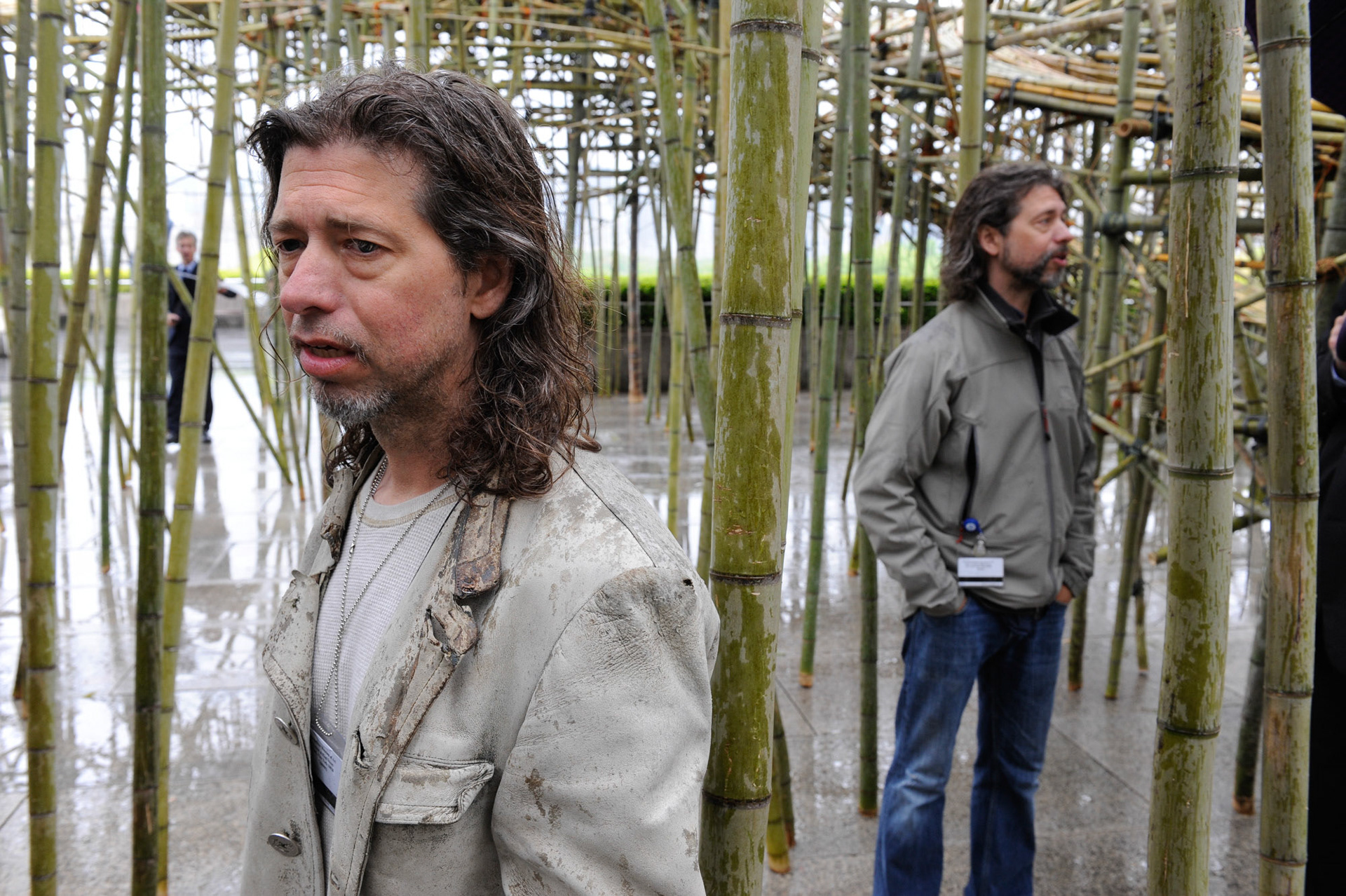 Doug + Mike Starn on the Roof: Big Bambú press preview on April 26, 2010