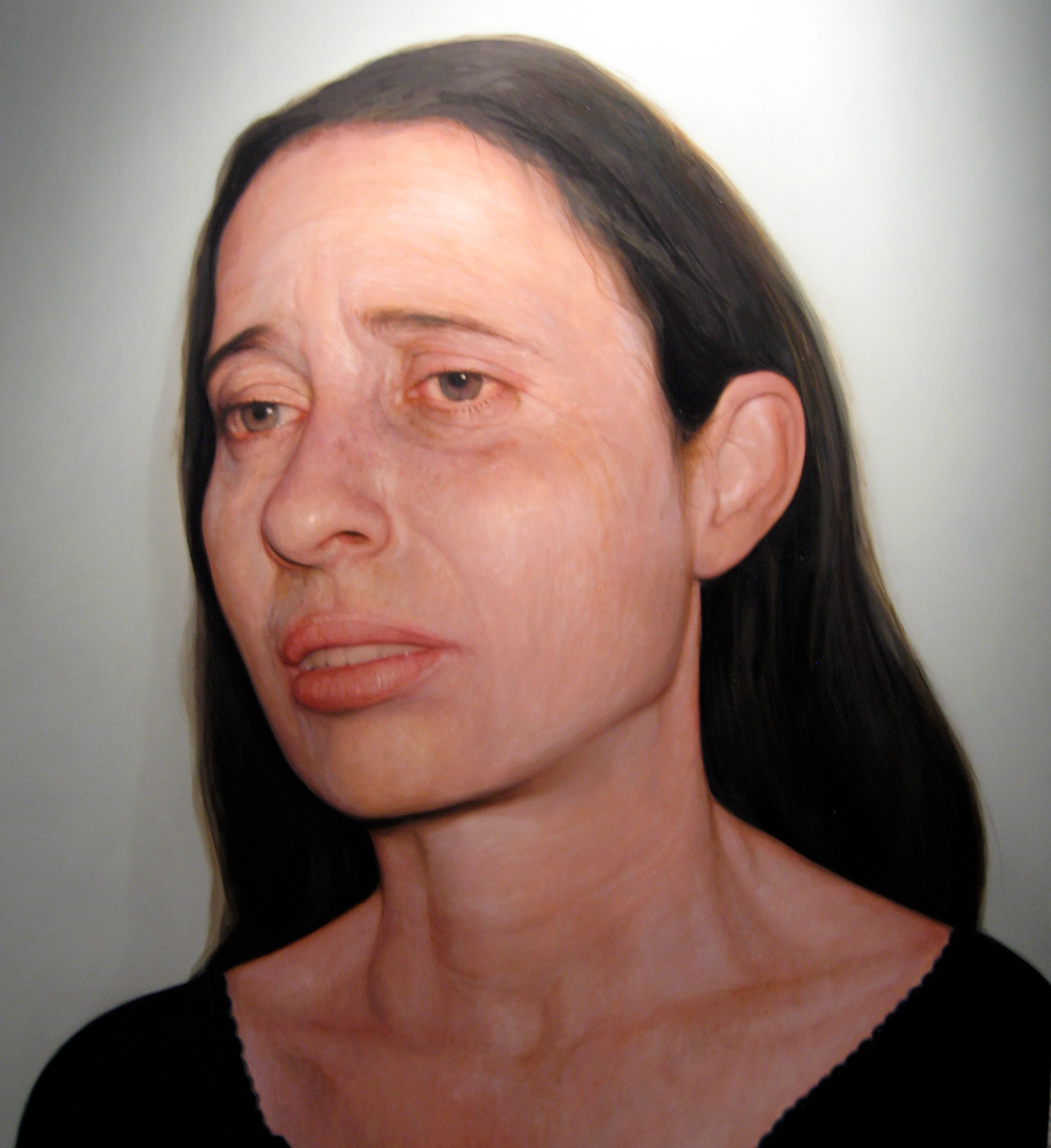 Bruna. Óleo sobre madera, 122 x 11 cm, 2008.