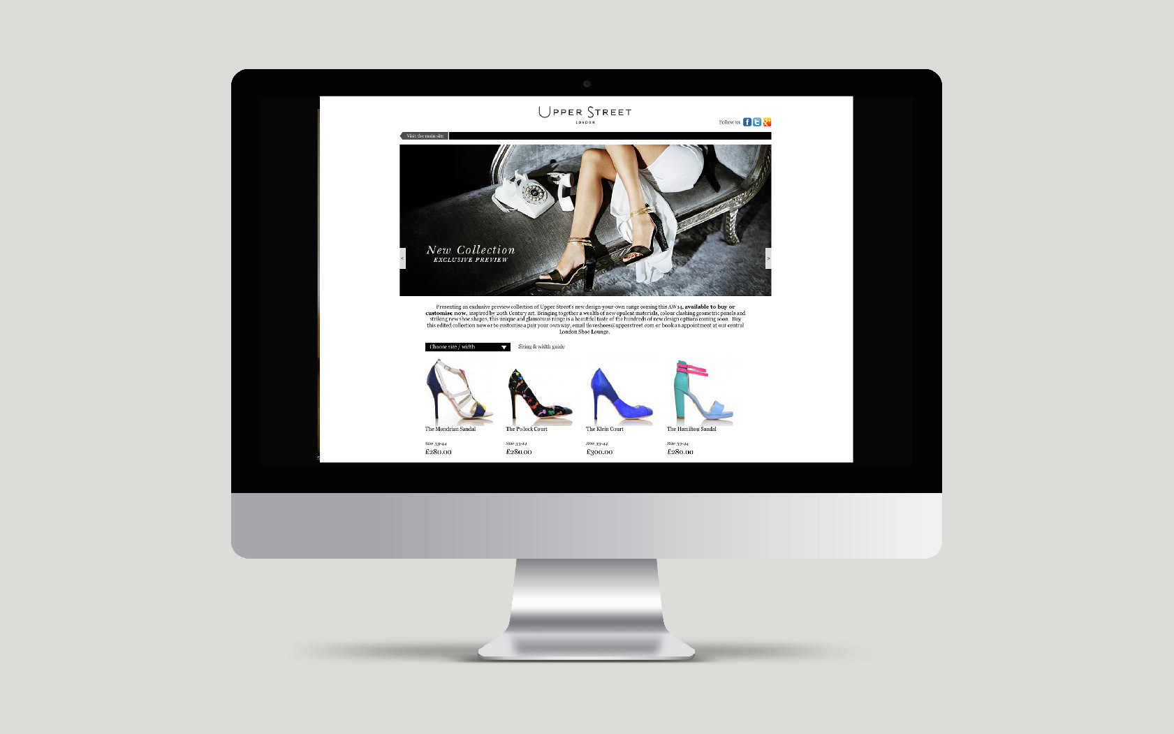 Upper Street ready to wear website