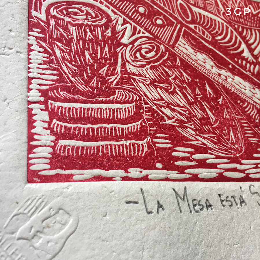 Hand made cotton paper.