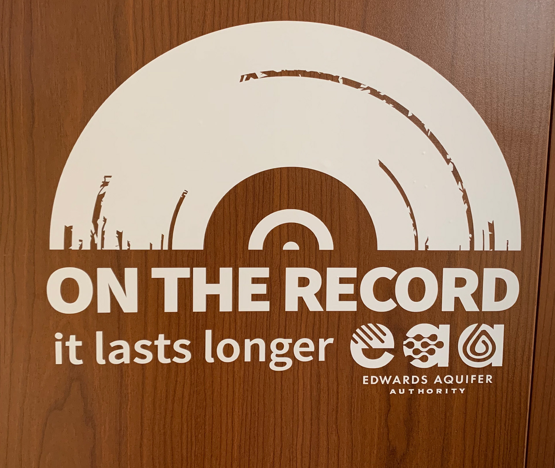 Wall Decal in the Records Office at the EAA