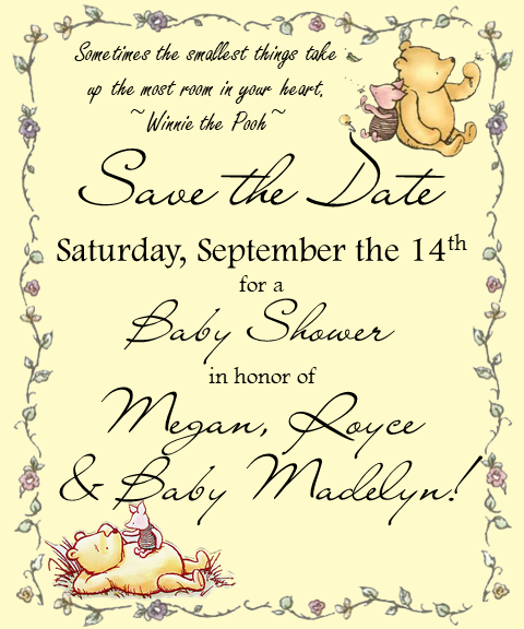 Baby Shower Save the Date