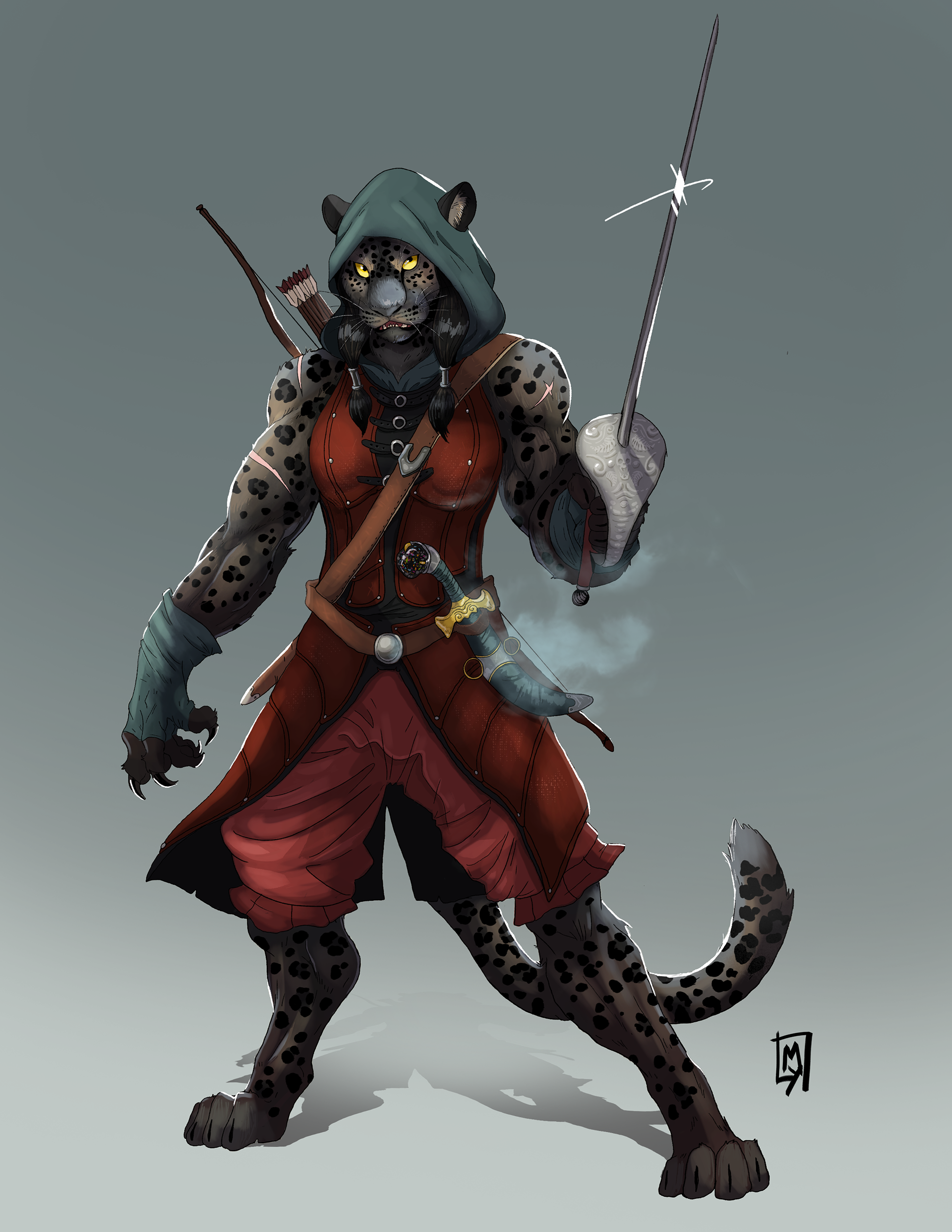 Art of Maxwell Yeager - Dungeons and Dragons custom characters