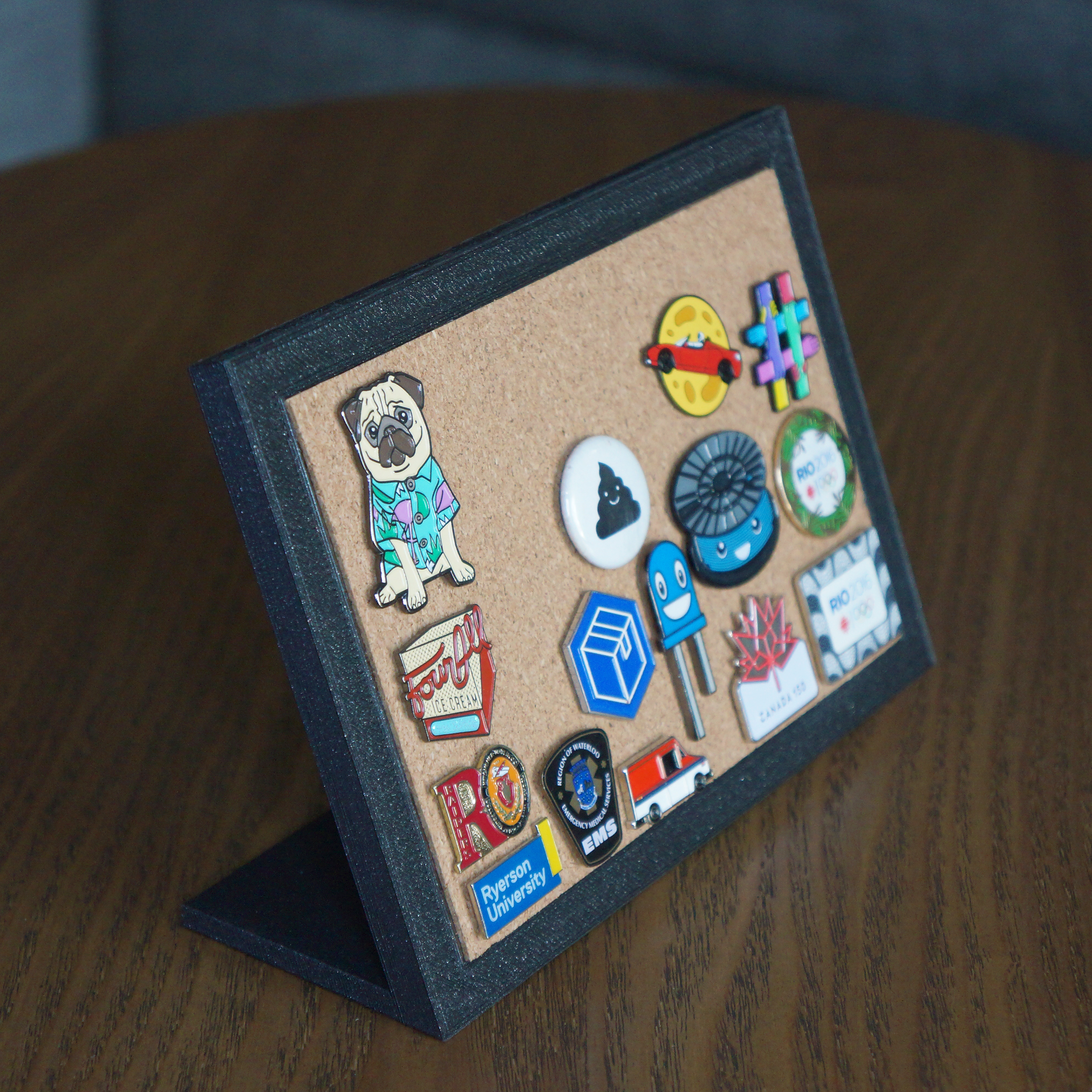 Enamel pin board
