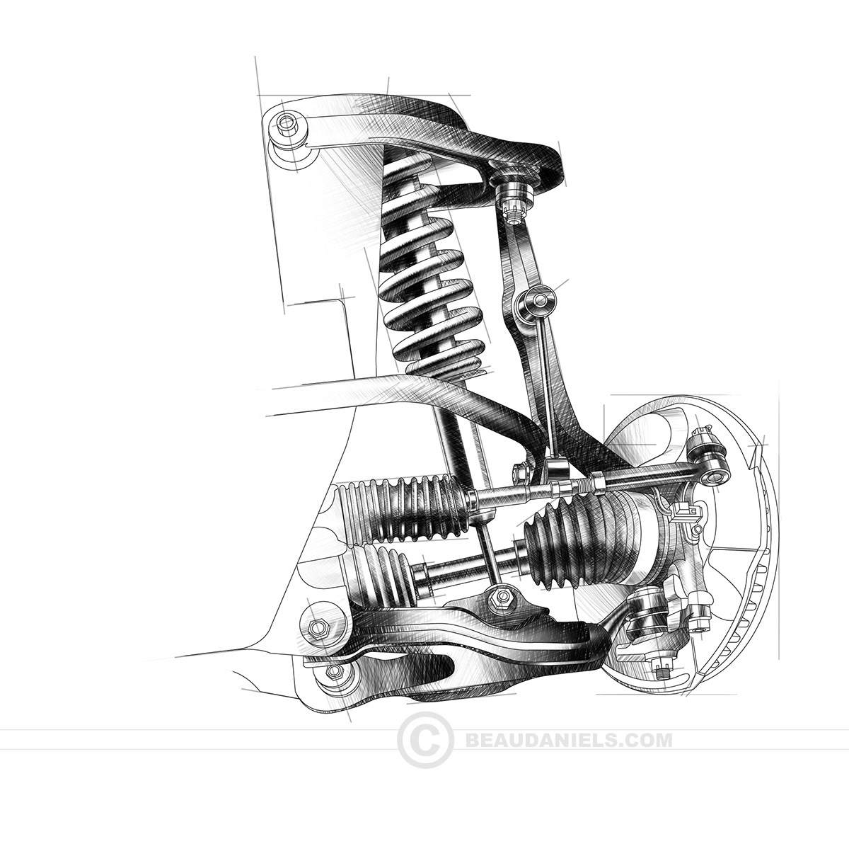 FJ Cruiser front suspension.
