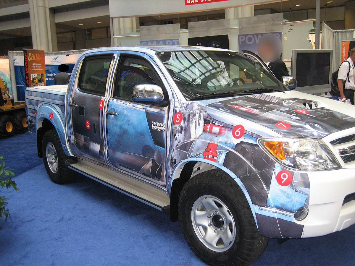 Another trade show shot of the Toyota Hilux.
