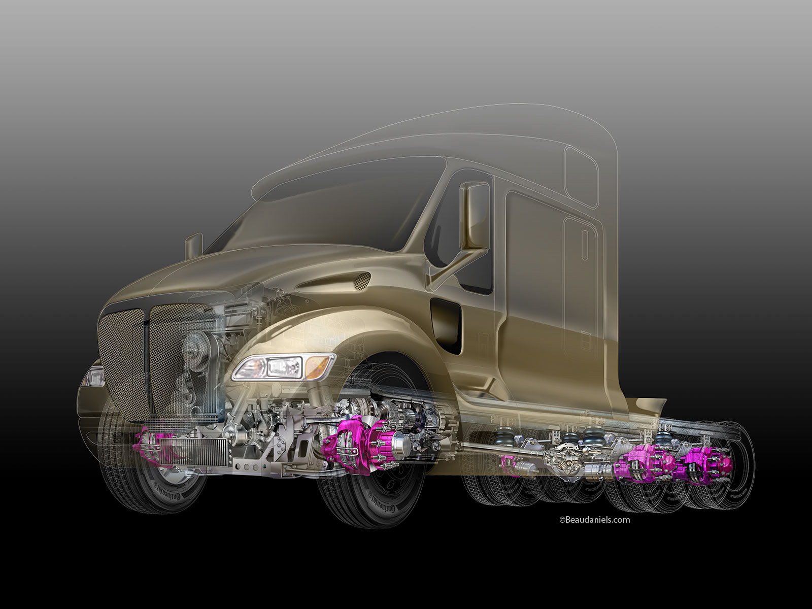 Just another color way of the semi-truck