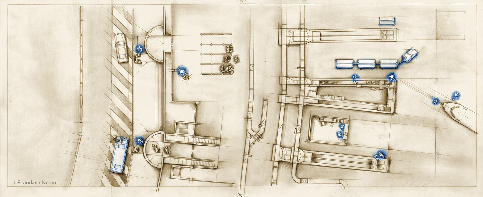 Handling of luggage from curpside to terminal. AMR division of American Airlines,