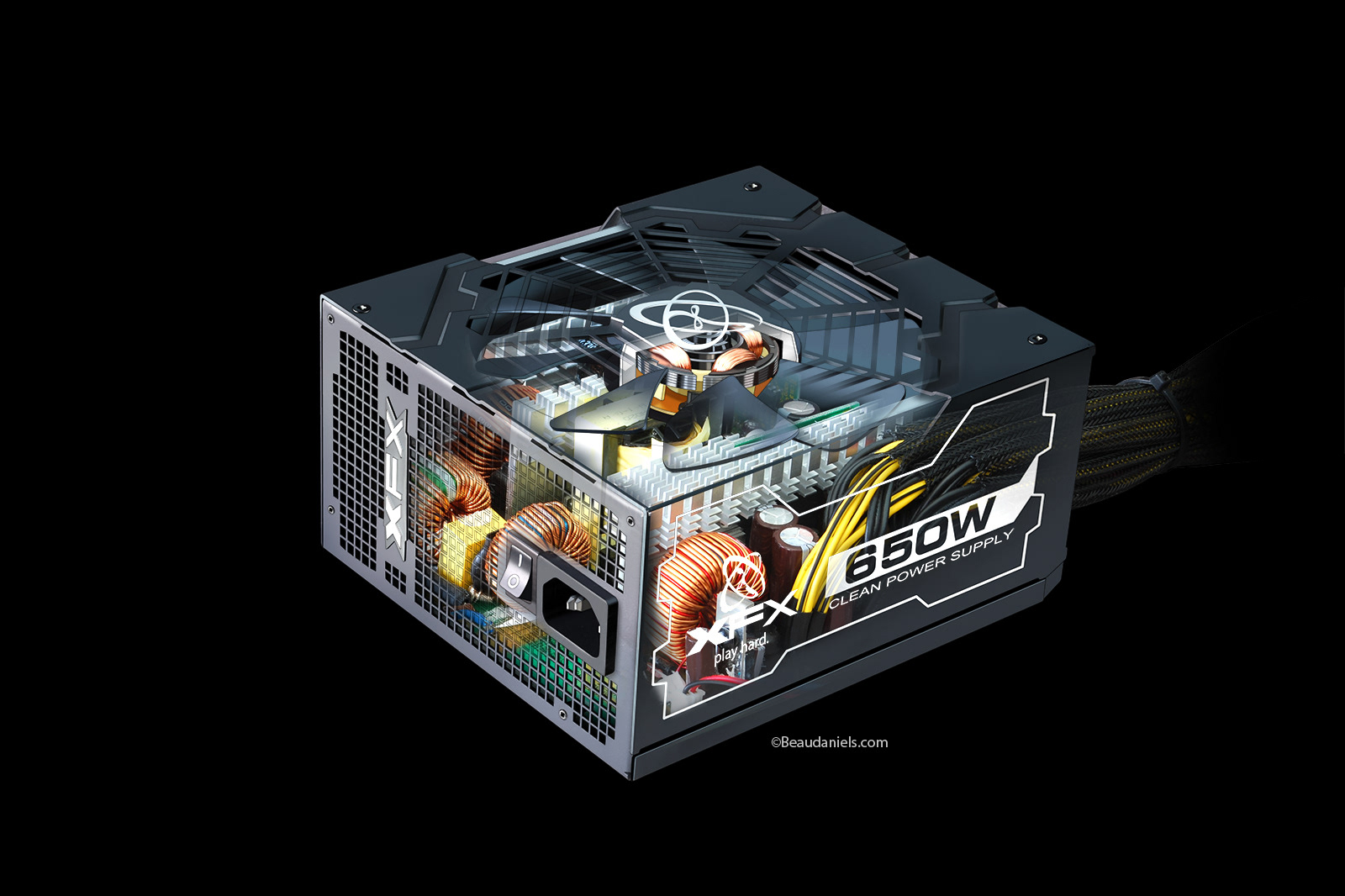 The 650 power supply and the line art.