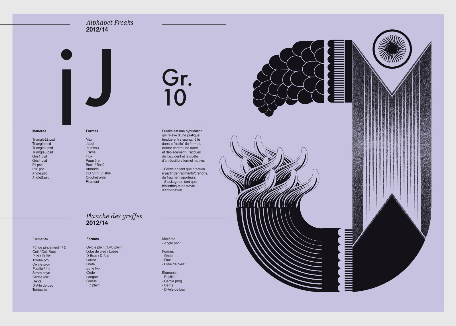 Graphic project designed by two art directors