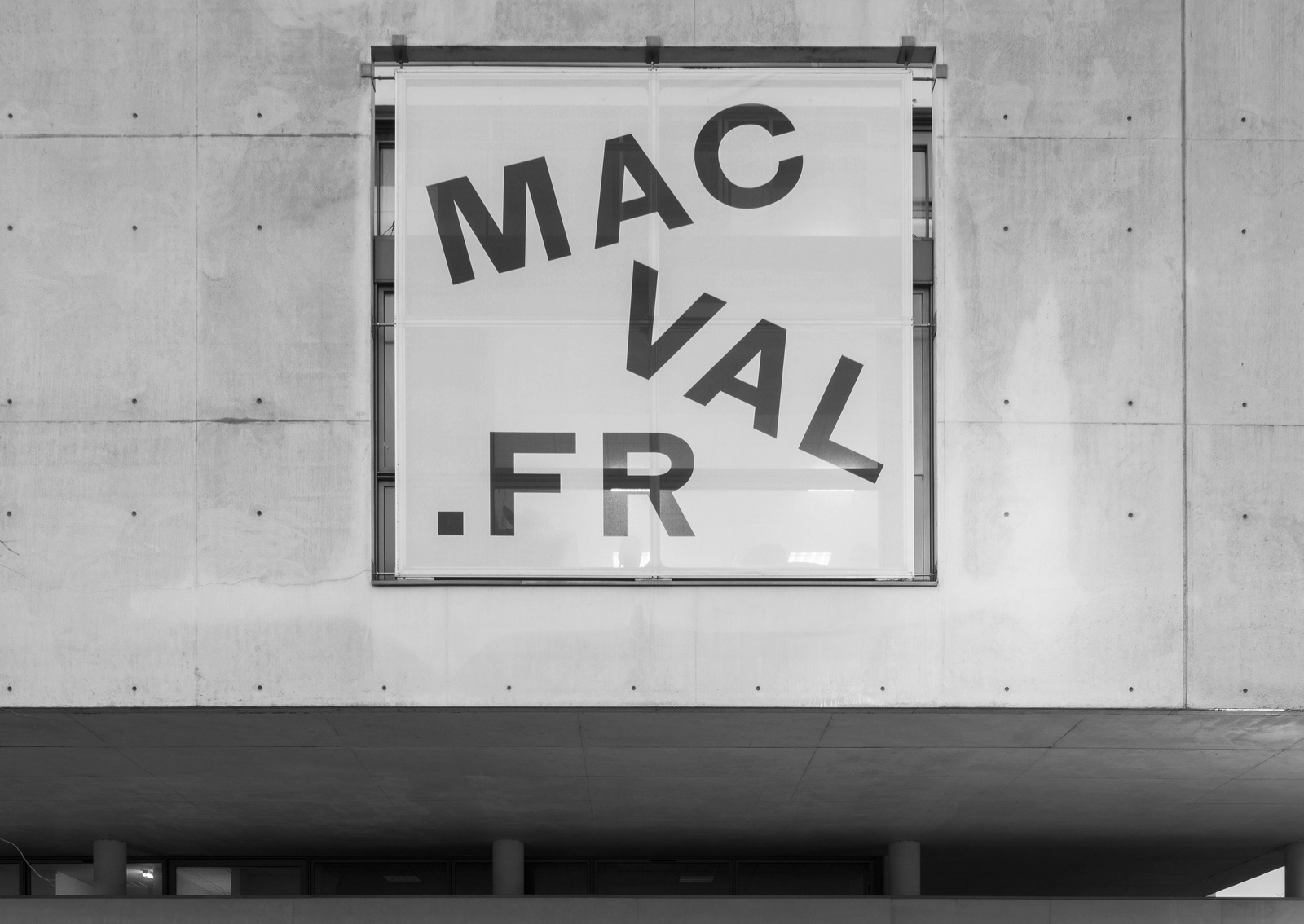 Window sticker installed at Mac/Val museum
